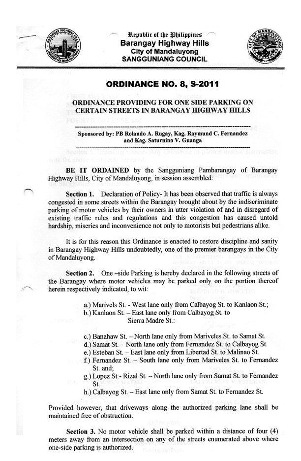 Sample Of Barangay Resolution 4295
